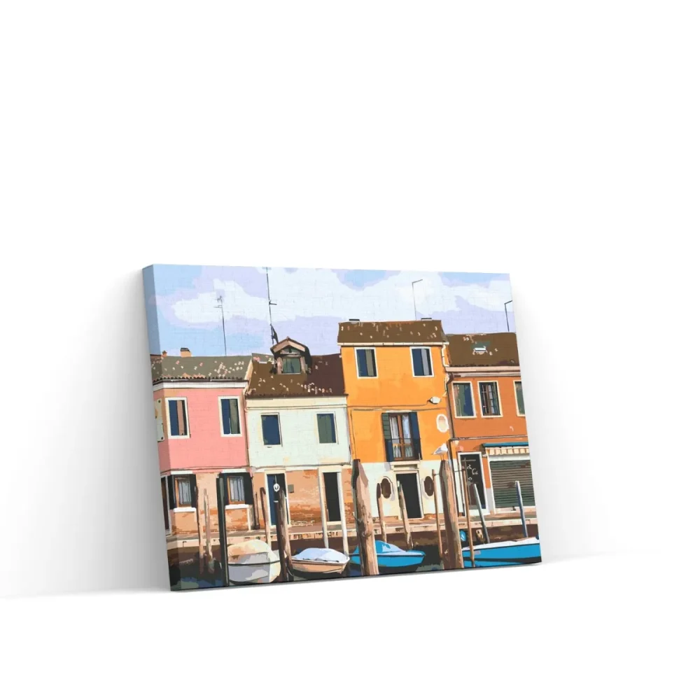 Pintar por números Casas venecianas