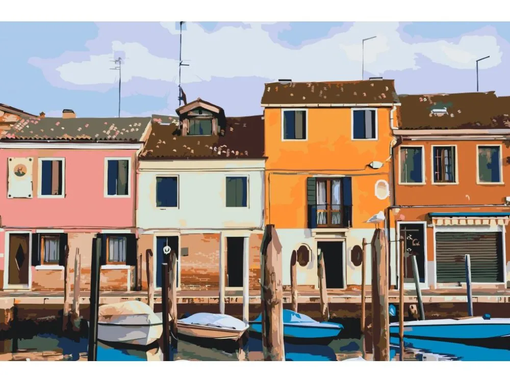 Pintar por números Casas venecianas – foto 2