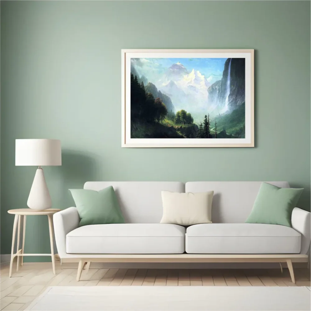 Pintar por números Cascadas de Staubbach en Lauterbrunnen, Suiza – foto 4