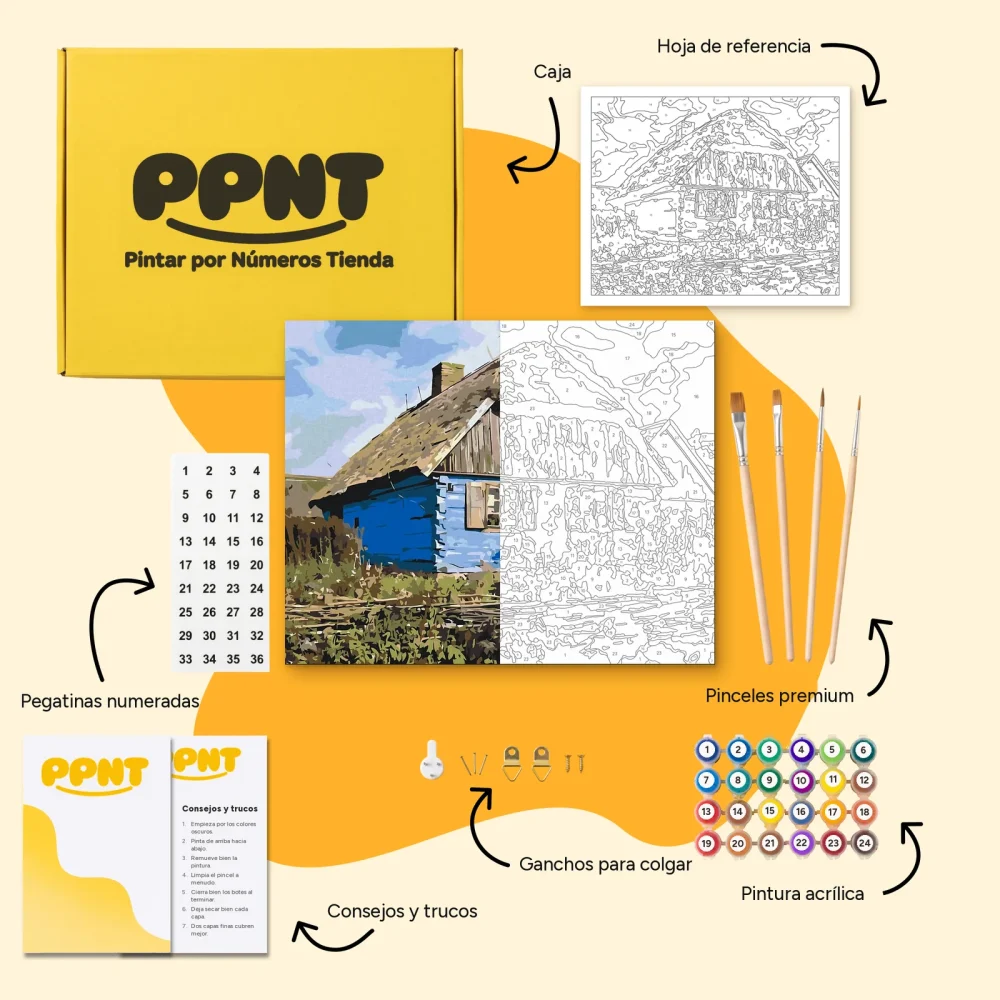 Pintar por Números - Casita de campo