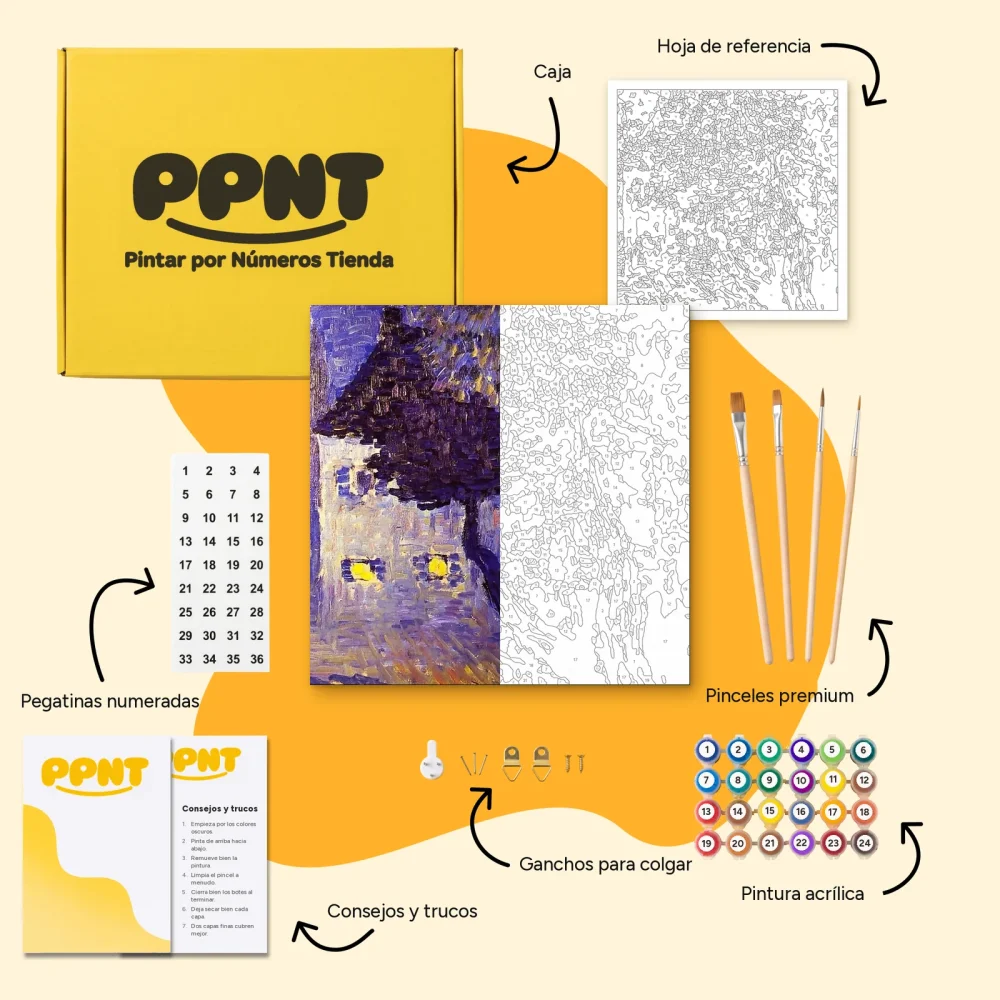 Pintar por Números - Casita en el bosque