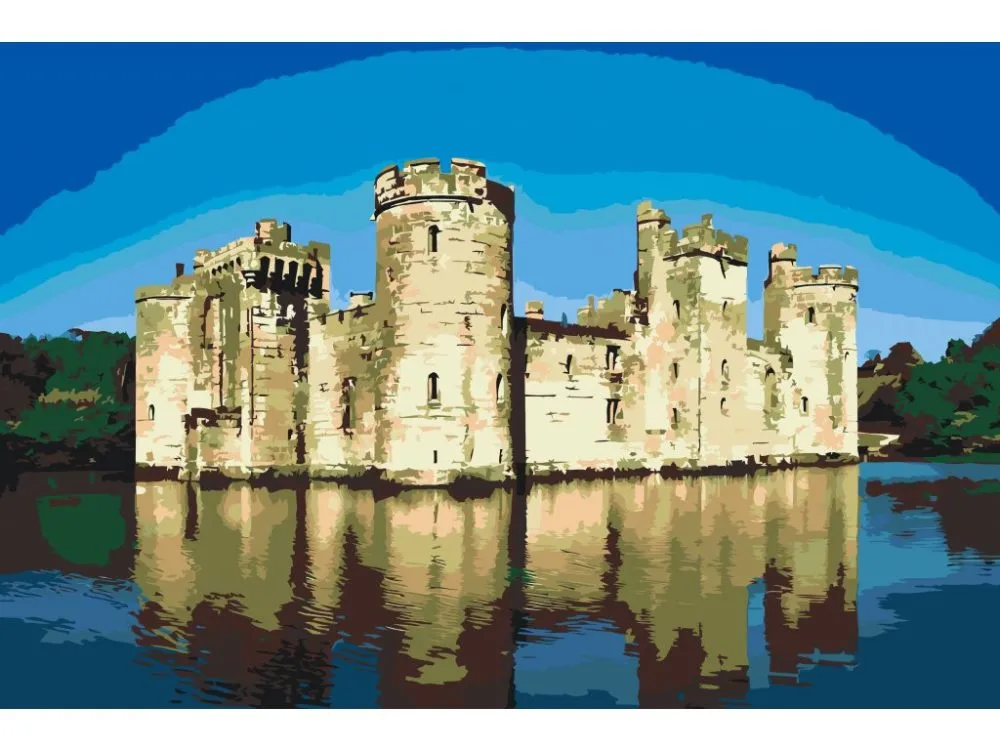 Pintar por números Castillo de Bodiam – foto 2