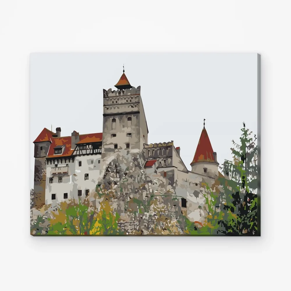 Pintar por Números - Castillo de Bran, Rumanía