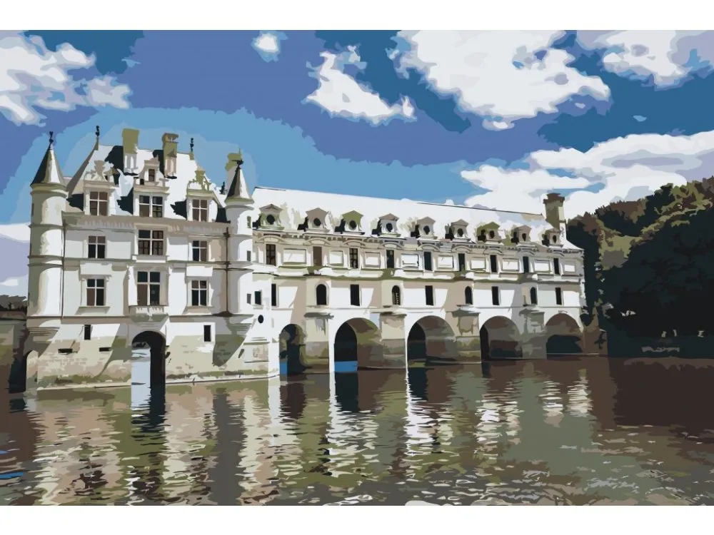 Pintar por números Castillo de Chenonceau – foto 2