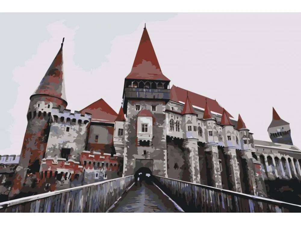 Pintar por números Castillo de Corvin, Rumanía – foto 2