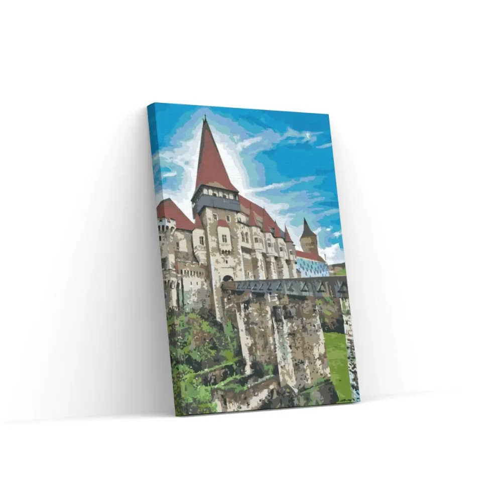 Pintar por números Castillo de Corvin, Rumanía 3