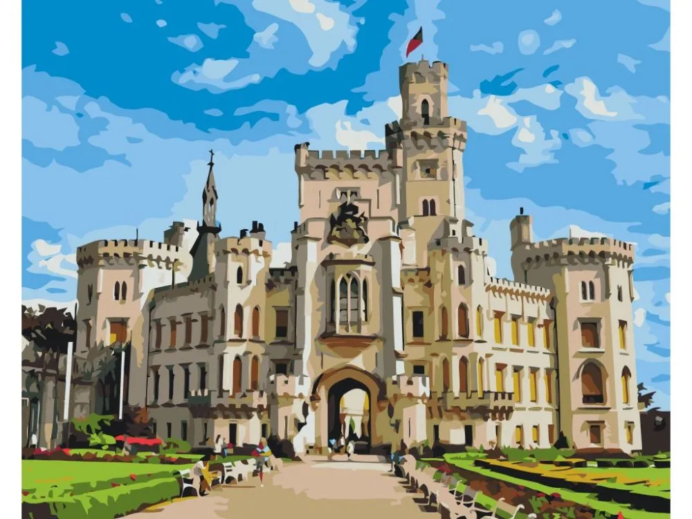 Pintar por números Castillo de Hluboká – foto 2