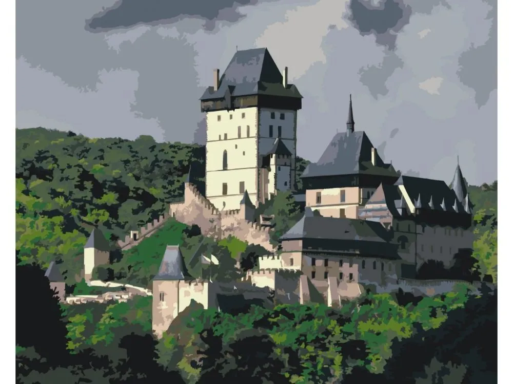 Pintar por números Castillo de Karlštejn 3 – foto 2