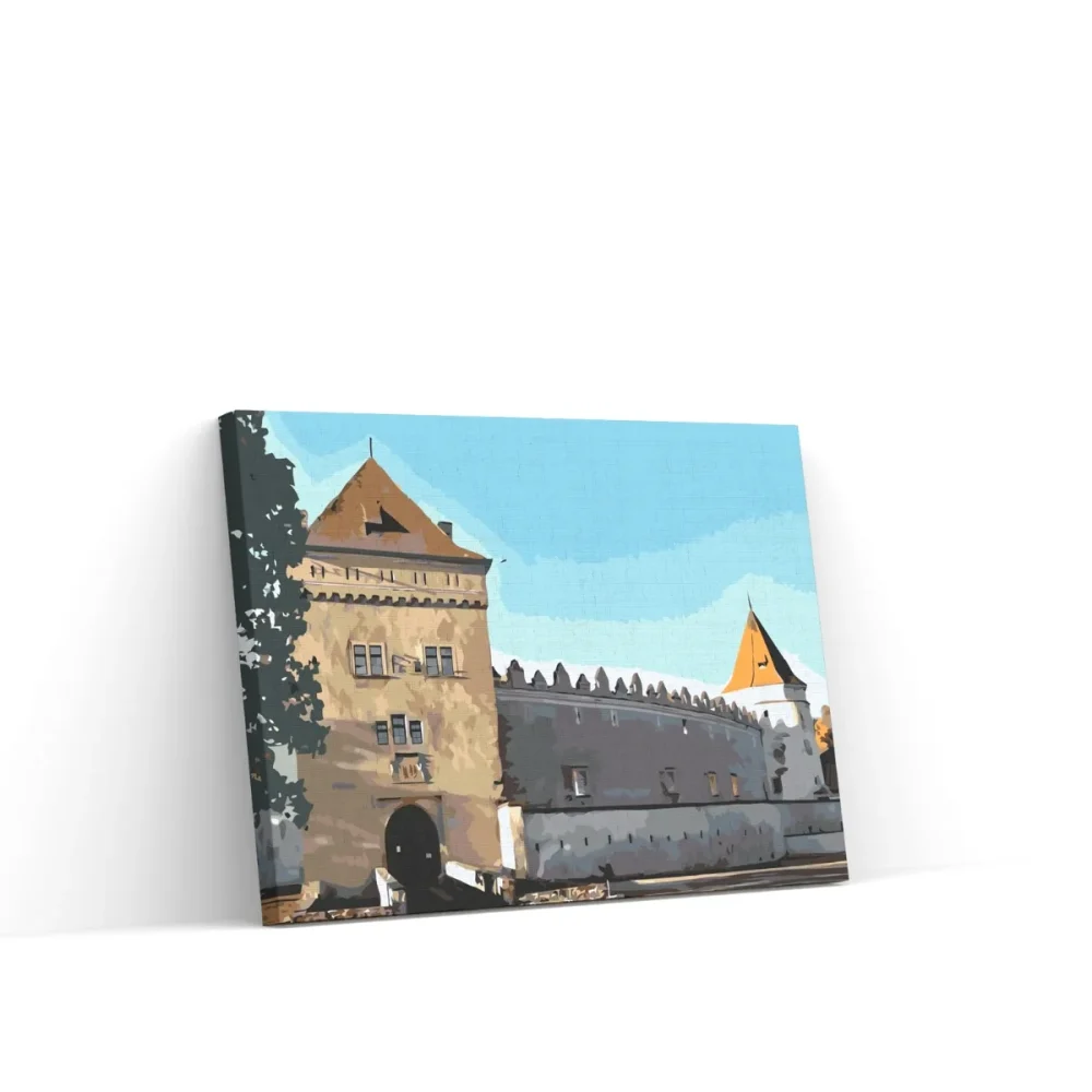 Pintar por números Castillo de Kežmarok, Eslovaquia