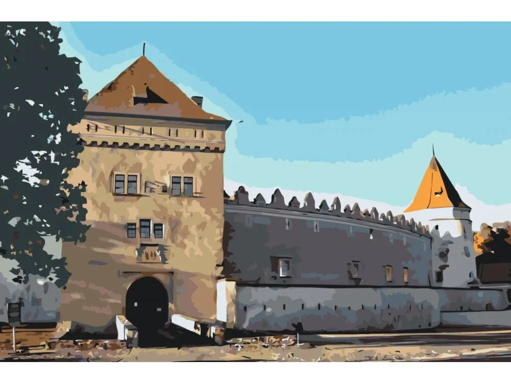 Pintar por números Castillo de Kežmarok, Eslovaquia – foto 2