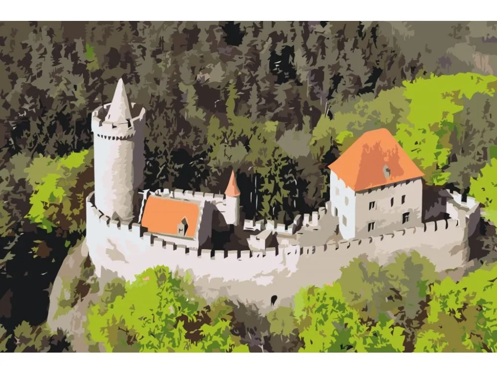 Pintar por números Castillo de Kokořín – foto 2
