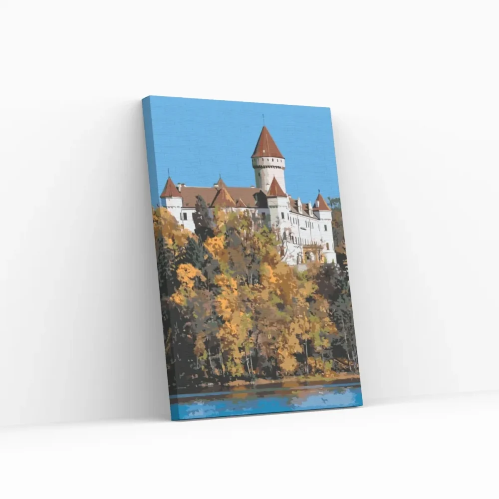 Pintar por números Castillo de Konopiště
