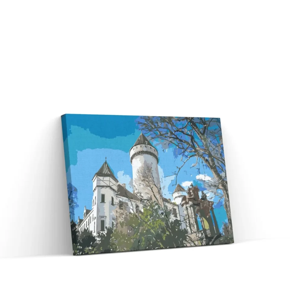 Pintar por números Castillo de Konopiště 2