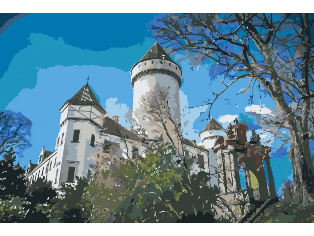 Pintar por números Castillo de Konopiště 2 – foto 2