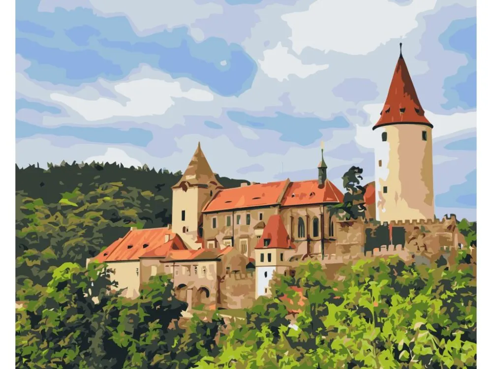 Pintar por números Castillo de Křivoklát – foto 2