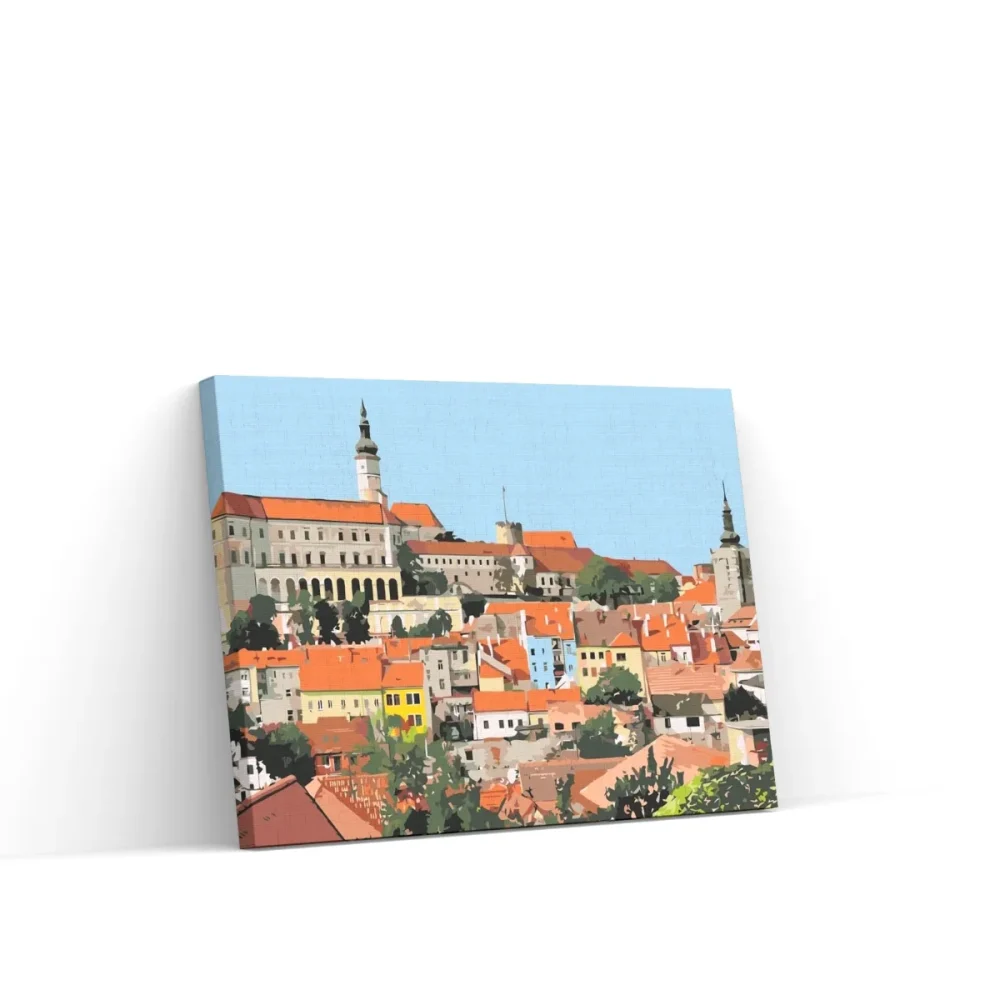 Pintar por números Castillo de Mikulov