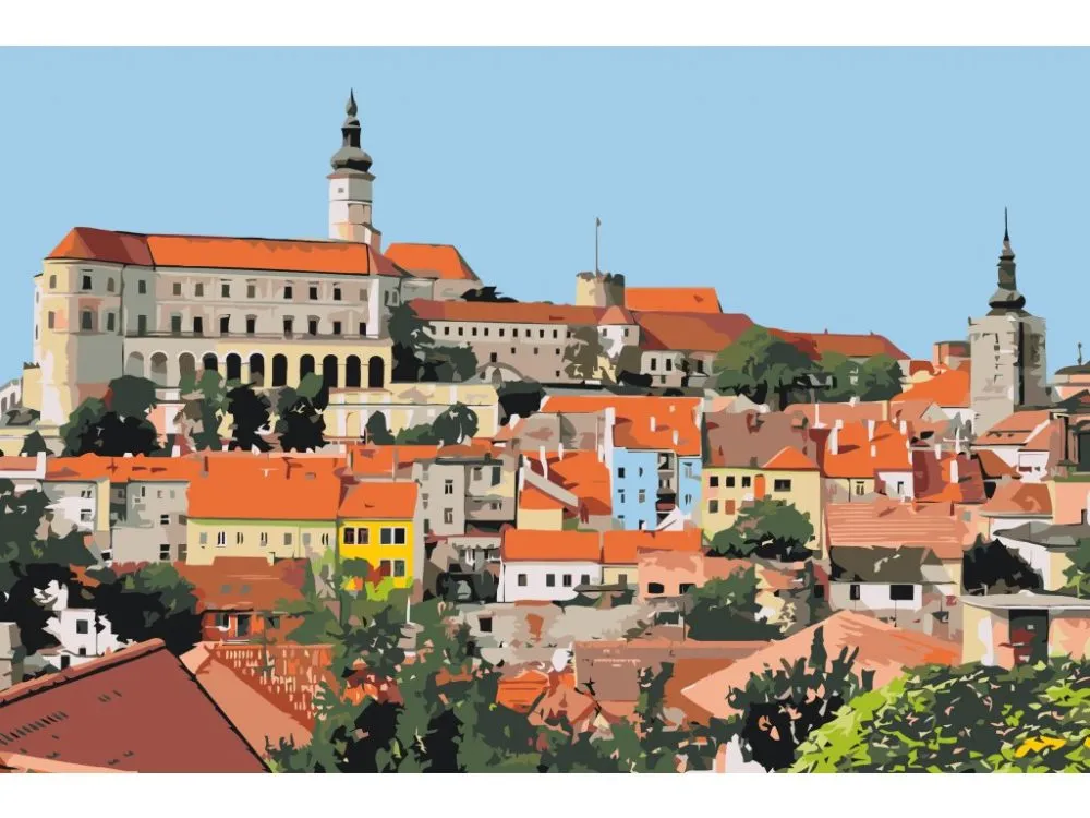 Pintar por números Castillo de Mikulov – foto 2