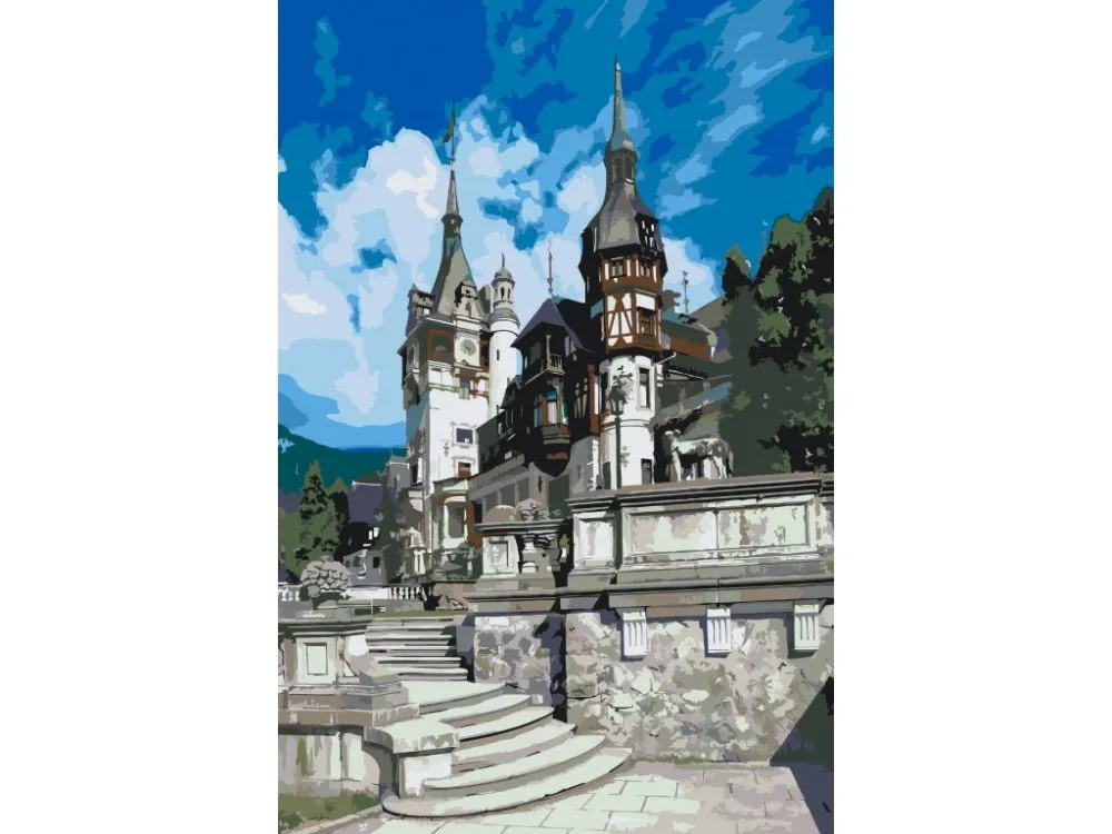 Pintar por números Castillo de Peleș – foto 2