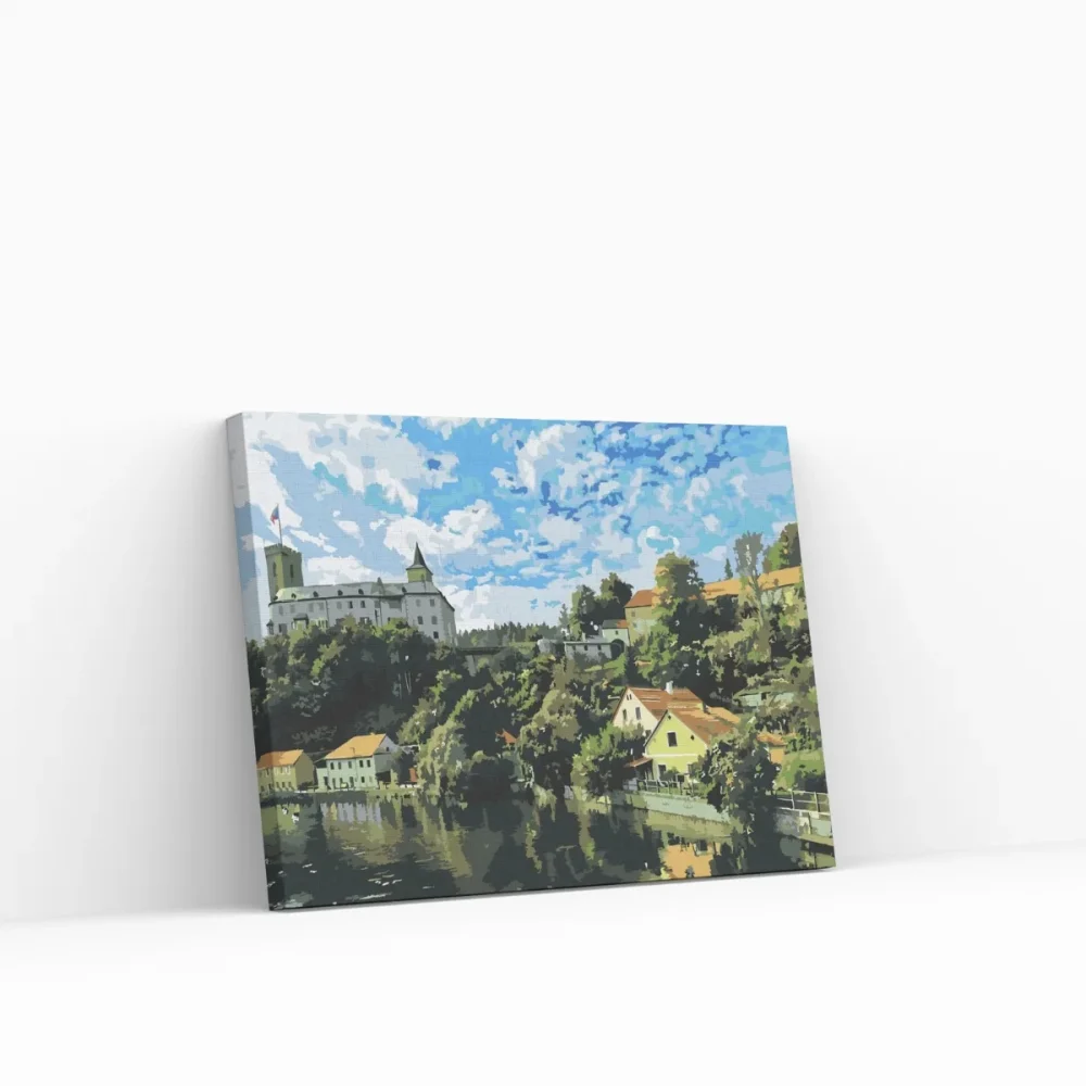 Pintar por números Castillo de Rožmberk 2