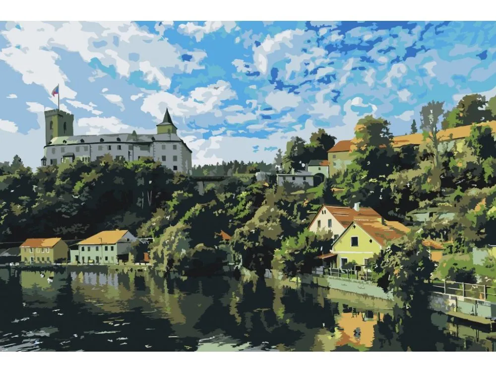 Pintar por números Castillo de Rožmberk 2 – foto 2