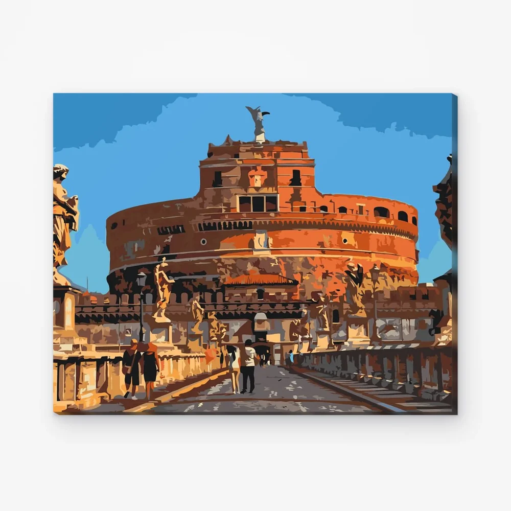 Pintar por Números - Castillo de Sant'Angelo en Roma