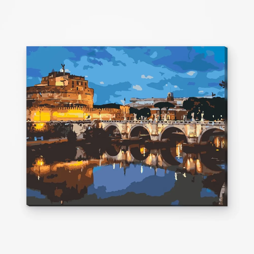Pintar por Números - Castillo de Sant'Angelo en Roma 2