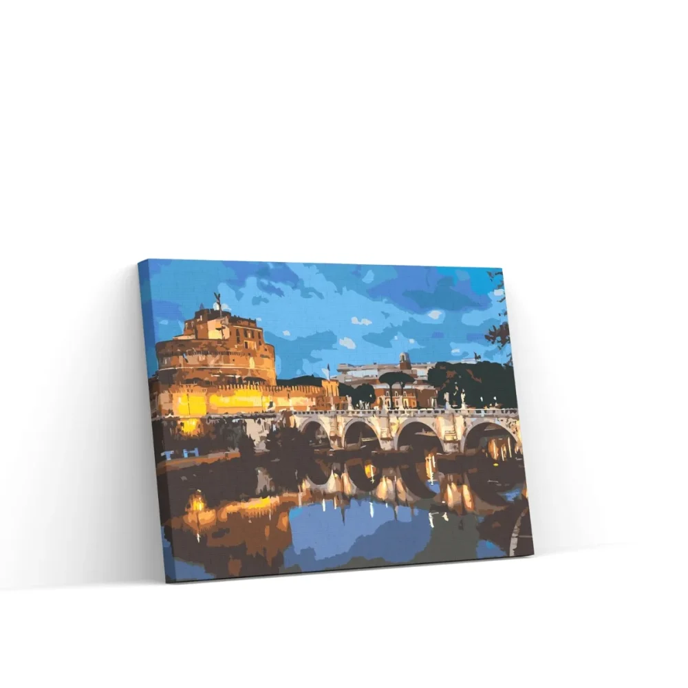 Pintar por números Castillo de Sant'Angelo en Roma 2
