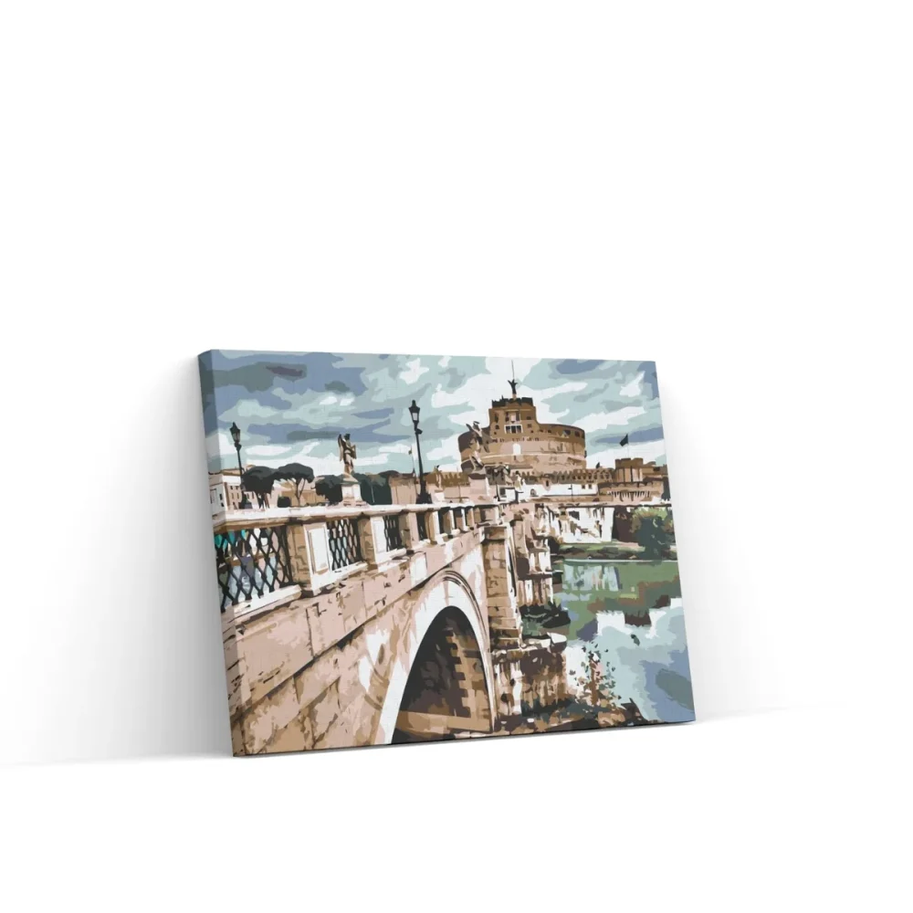 Pintar por números Castillo de Sant'Angelo en Roma 3