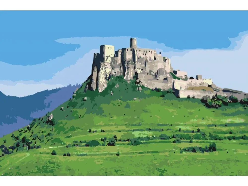 Pintar por números Castillo de Spiš – foto 2