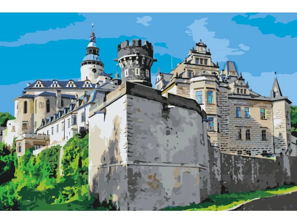 Pintar por números Castillo y palacio de Frýdlant – foto 2