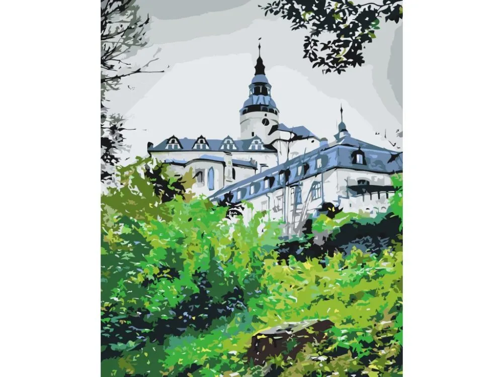 Pintar por números Castillo y palacio de Frýdlant 2 – foto 2