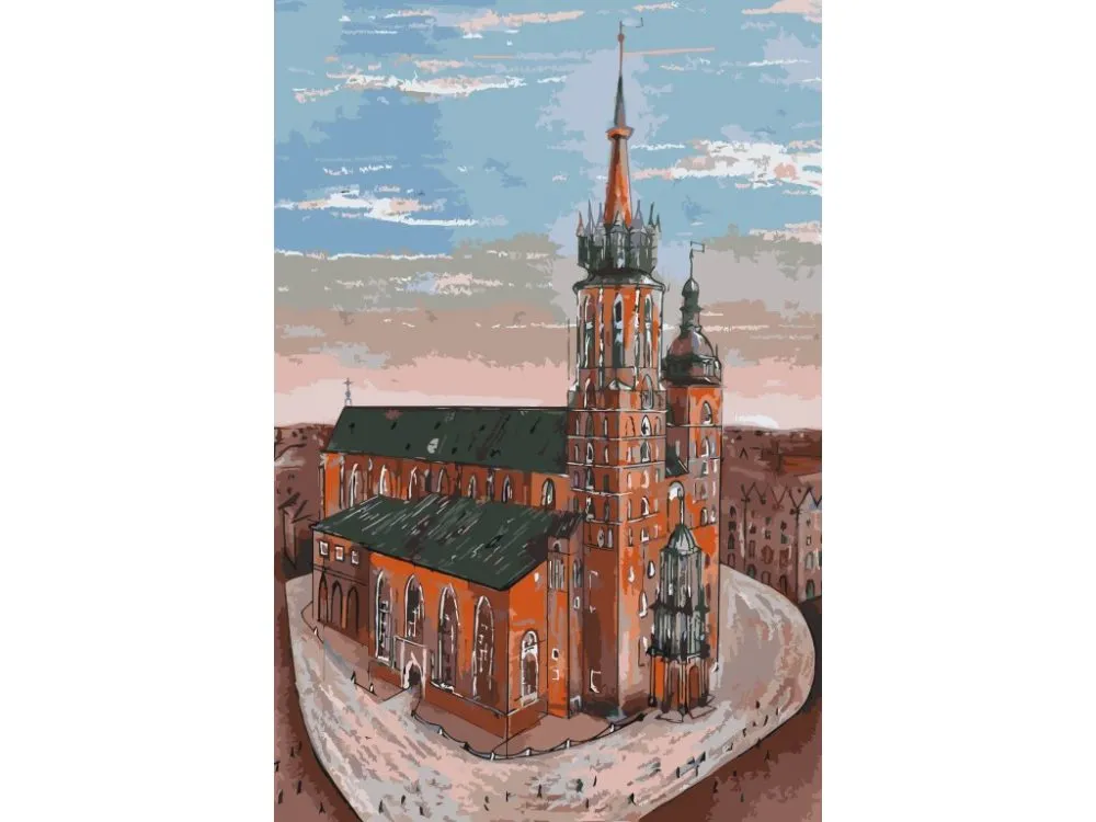 Pintar por números Catedral de Cracovia – foto 2