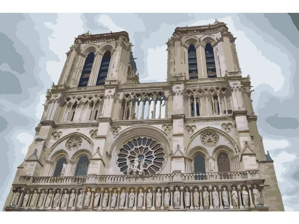 Pintar por números Catedral de Notre Dame 2 – foto 2