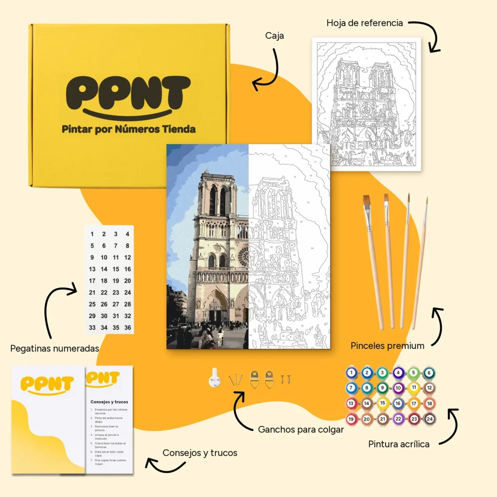 Pintar por Números - Catedral de Notre Dame 3