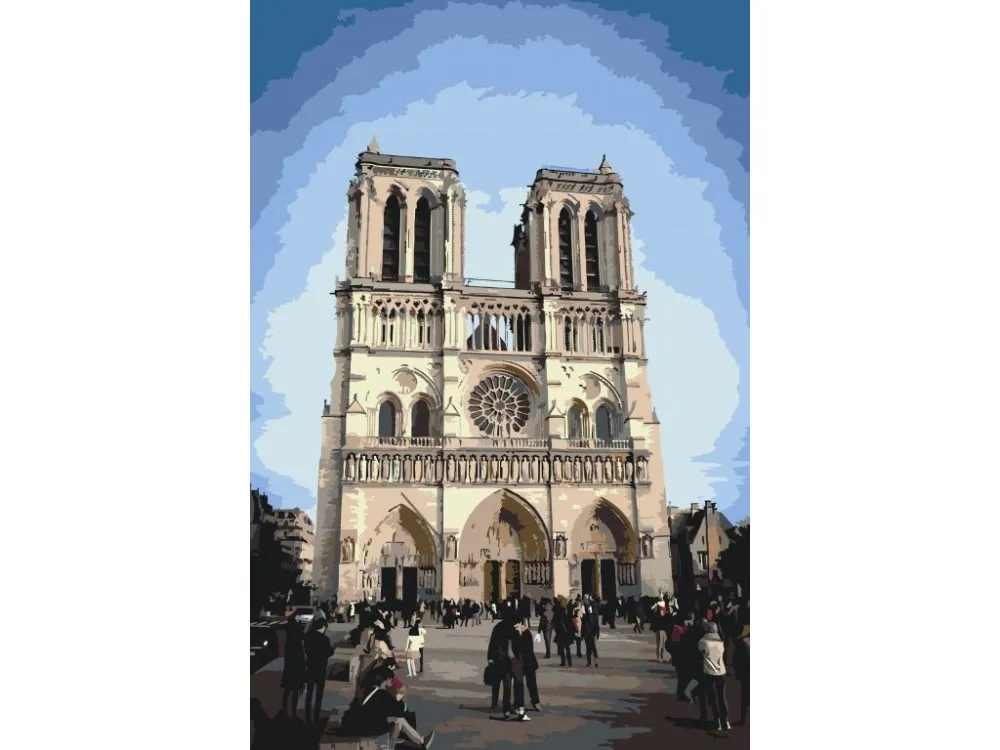 Pintar por números Catedral de Notre Dame 3 – foto 2