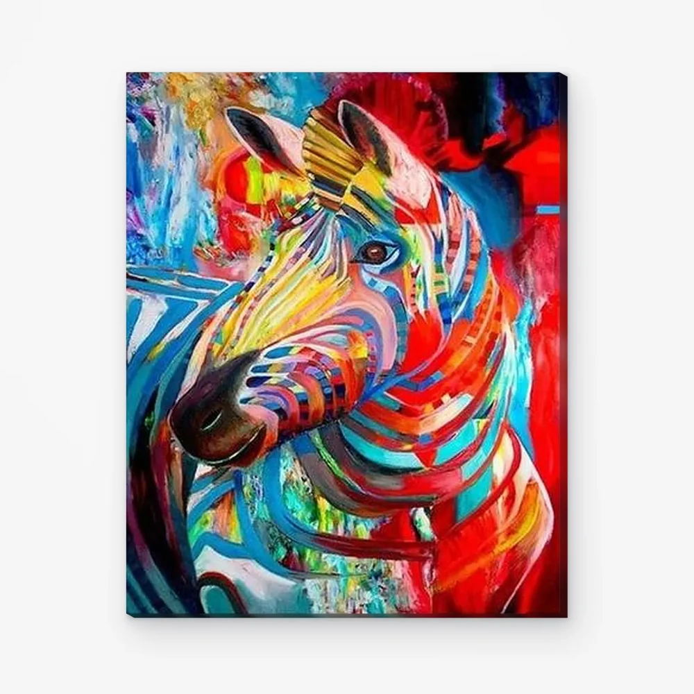 Pintar por Números - Cebra de colores