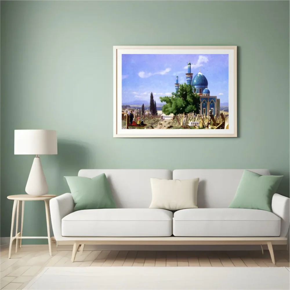 Pintar por números Cementerio abandonado o La mezquita verde – foto 4