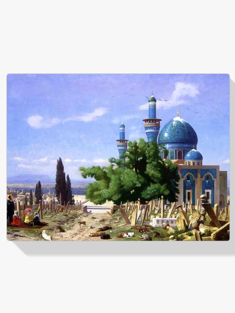 Pintar por números Cementerio abandonado o La mezquita verde