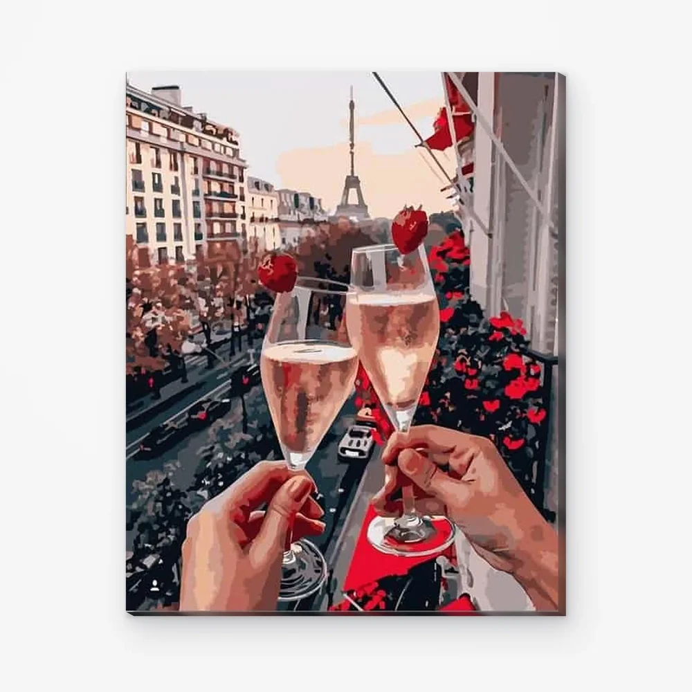 Pintar por Números - Champán en París
