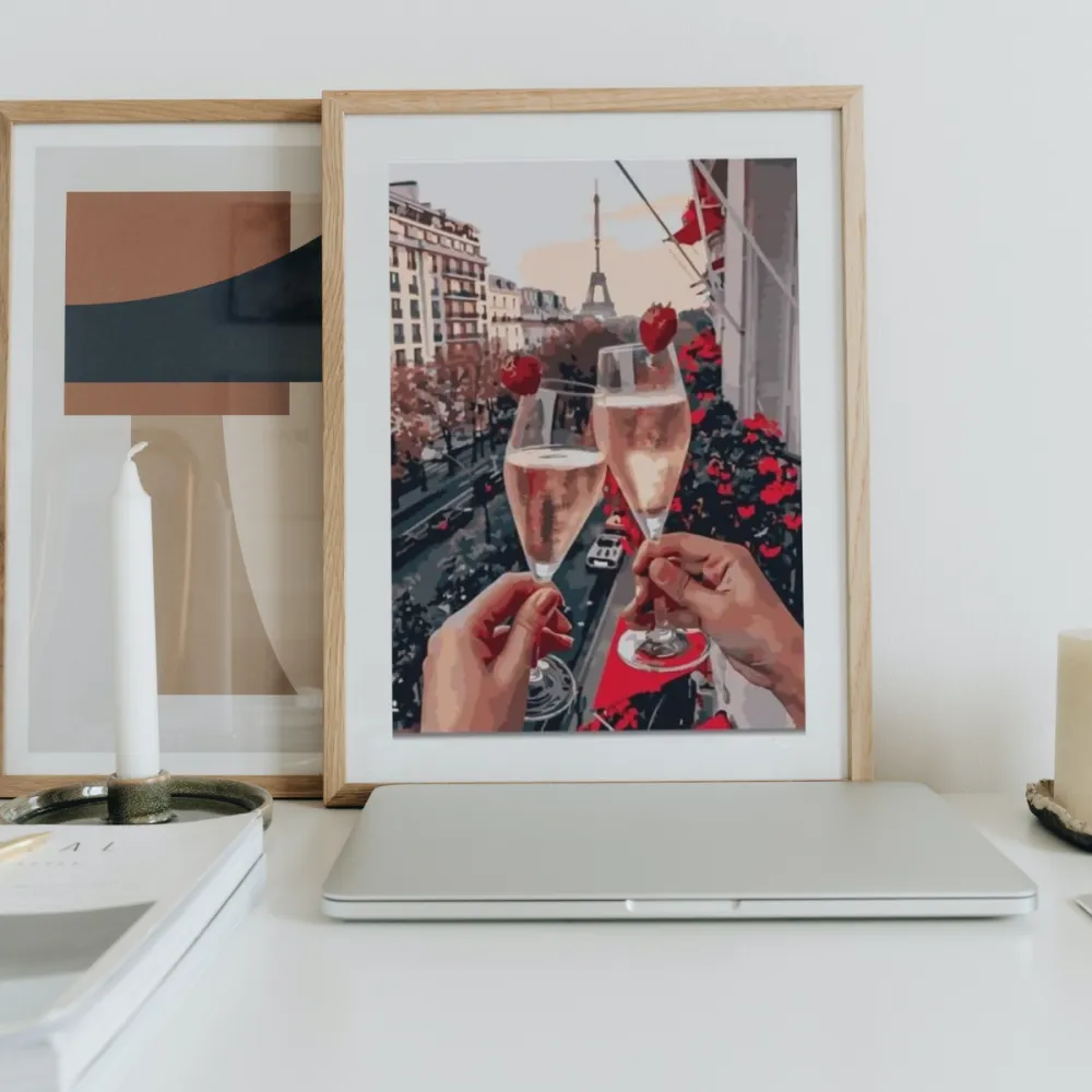 Pintar por números Champán en París – foto 2