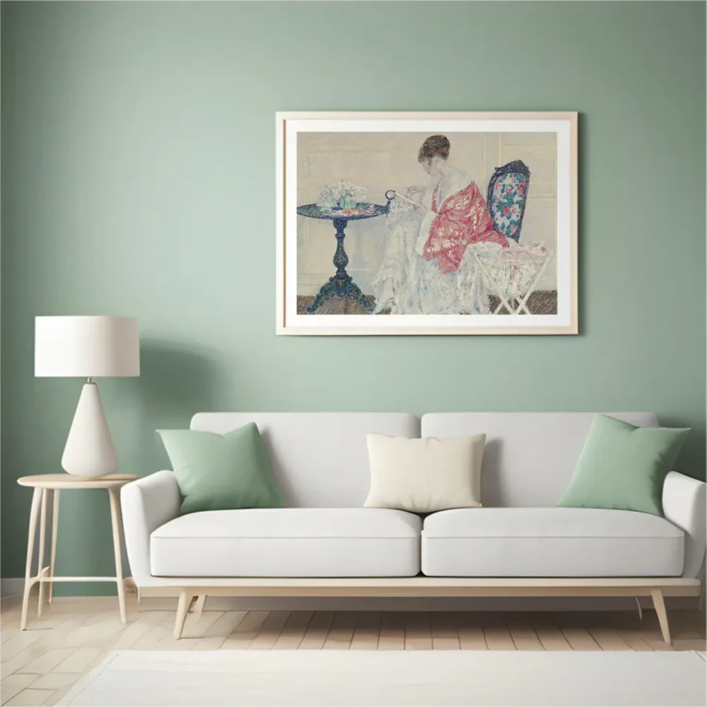 Pintar por números Chica bordando – foto 4