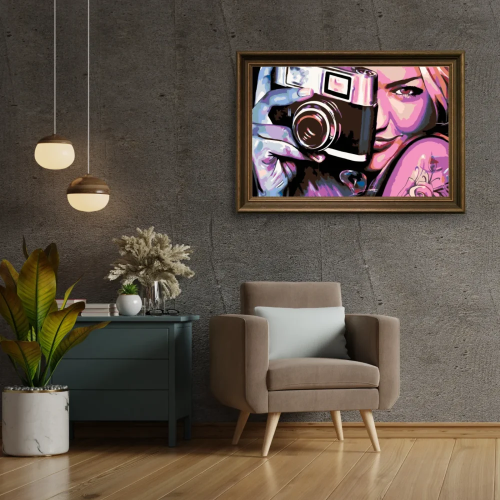 Pintar por números Chica con cámara – foto 3