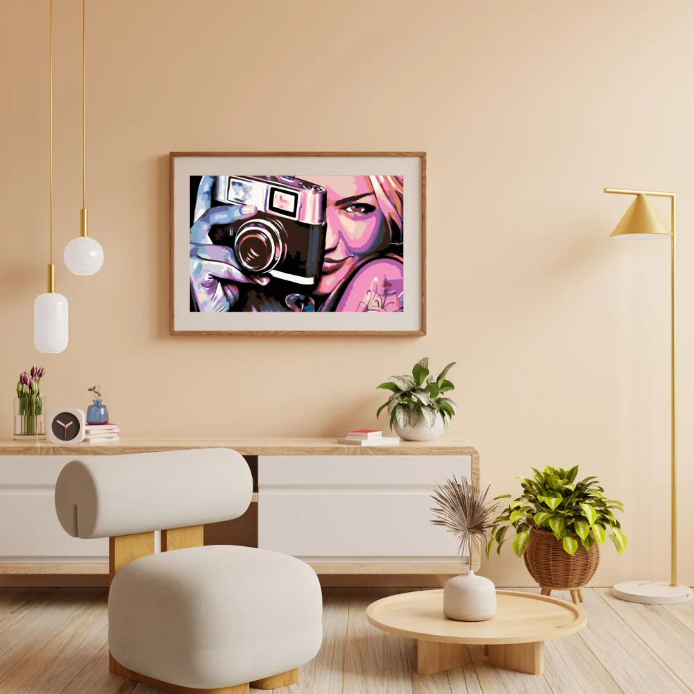 Pintar por números Chica con cámara – foto 4