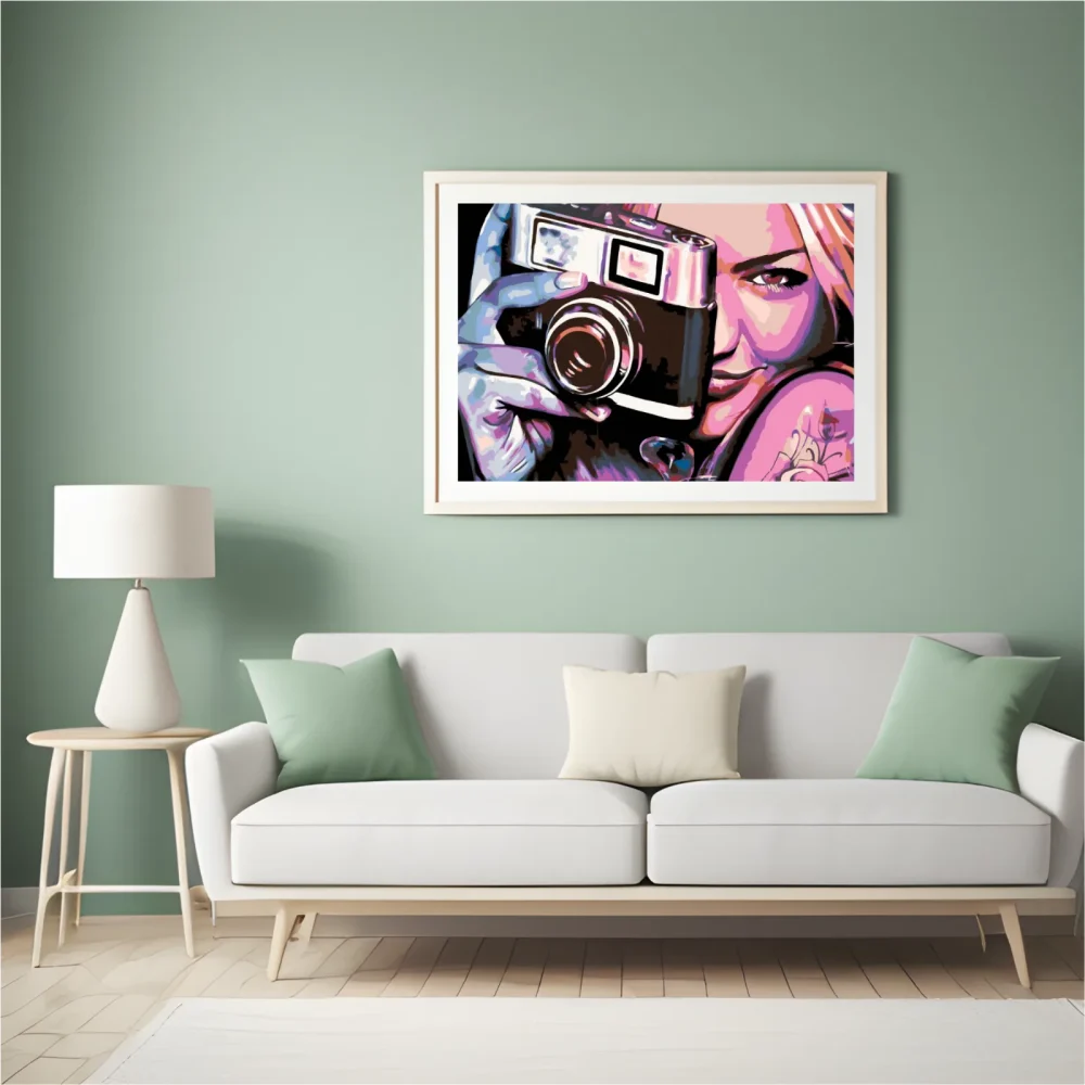 Pintar por números Chica con cámara – foto 5