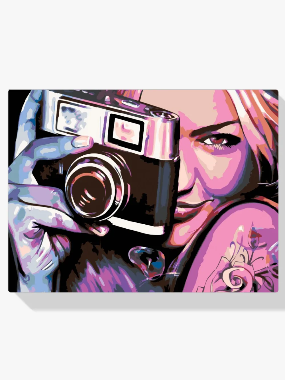 Pintar por números Chica con cámara
