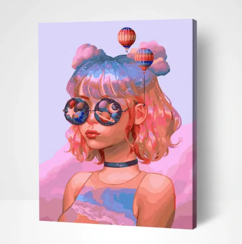 Pintar por números Chica cósmica