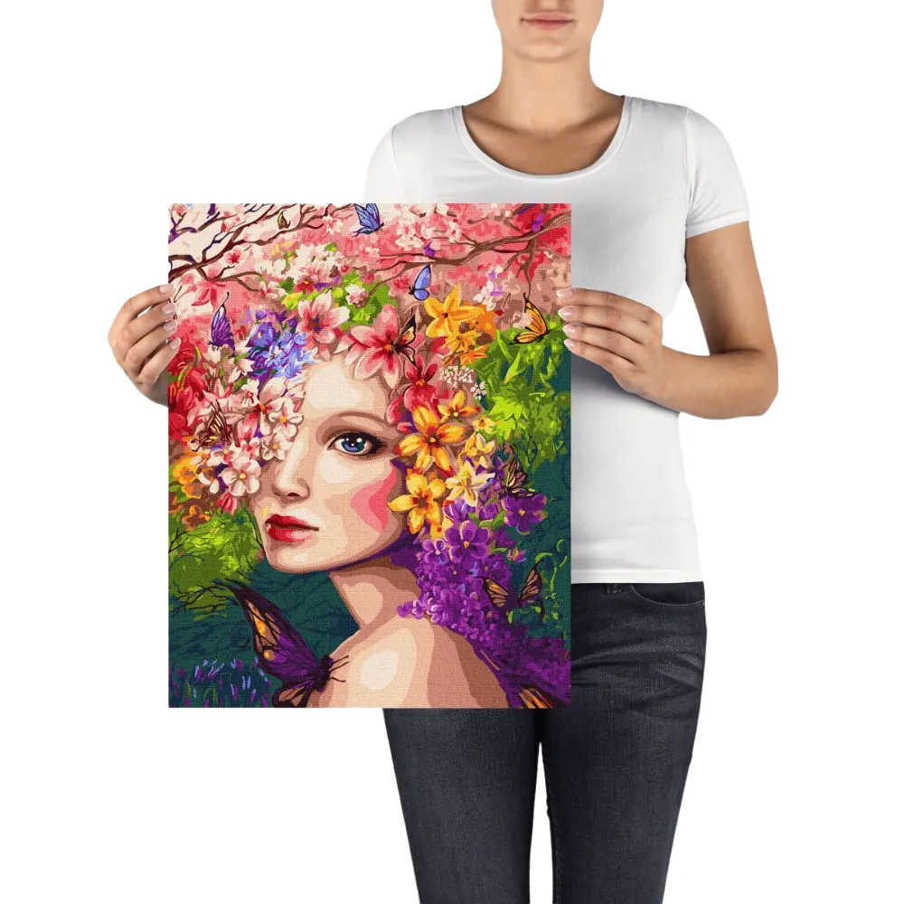 Pintar por números Chica de primavera – foto 4