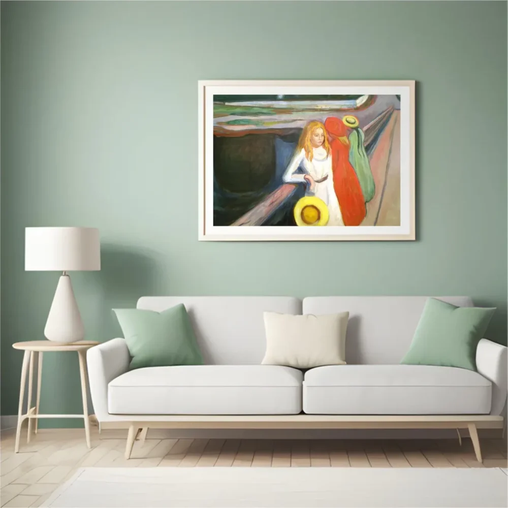 Pintar por números Chica en un puente – foto 4