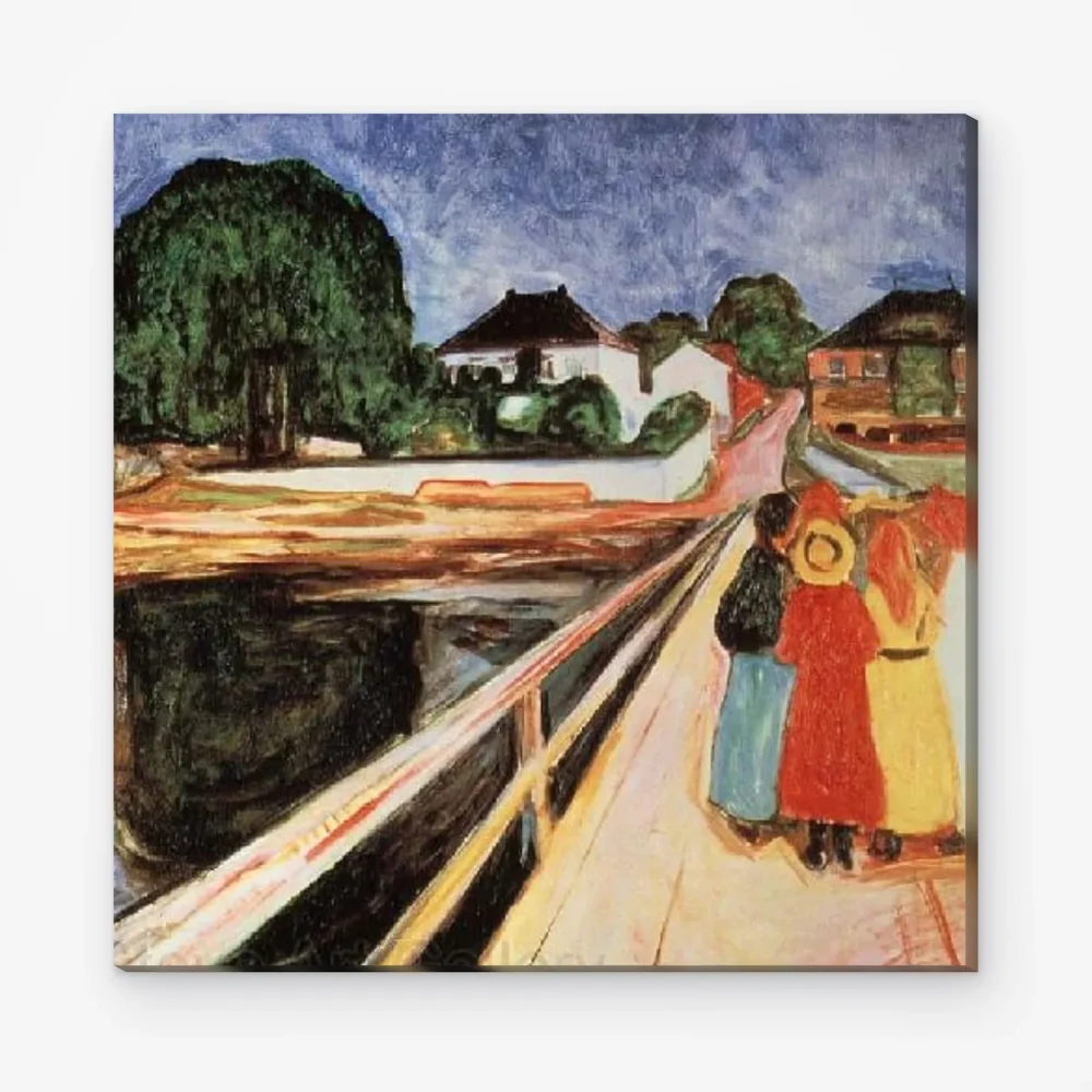 Pintar por Números - Chicas en un puente