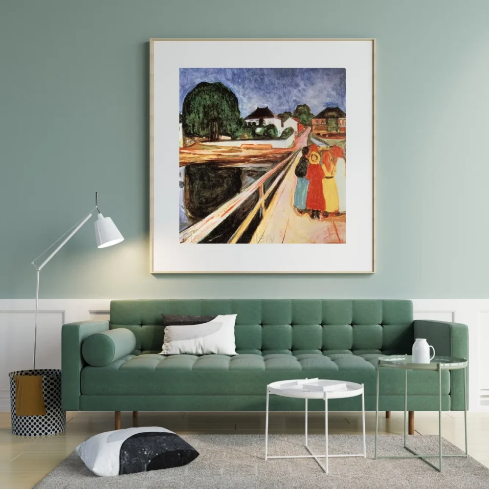 Pintar por números Chicas en un puente – foto 3